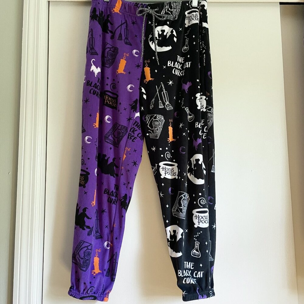 Disney Womens HOCUS POCUS Pajama Lounge Jogger Pants with Pockets Size M Purple - Picture 4 of 11